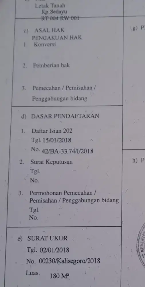 DIJUAL TANAH SHM DEKET KAMPUS UNNES SEMARANG