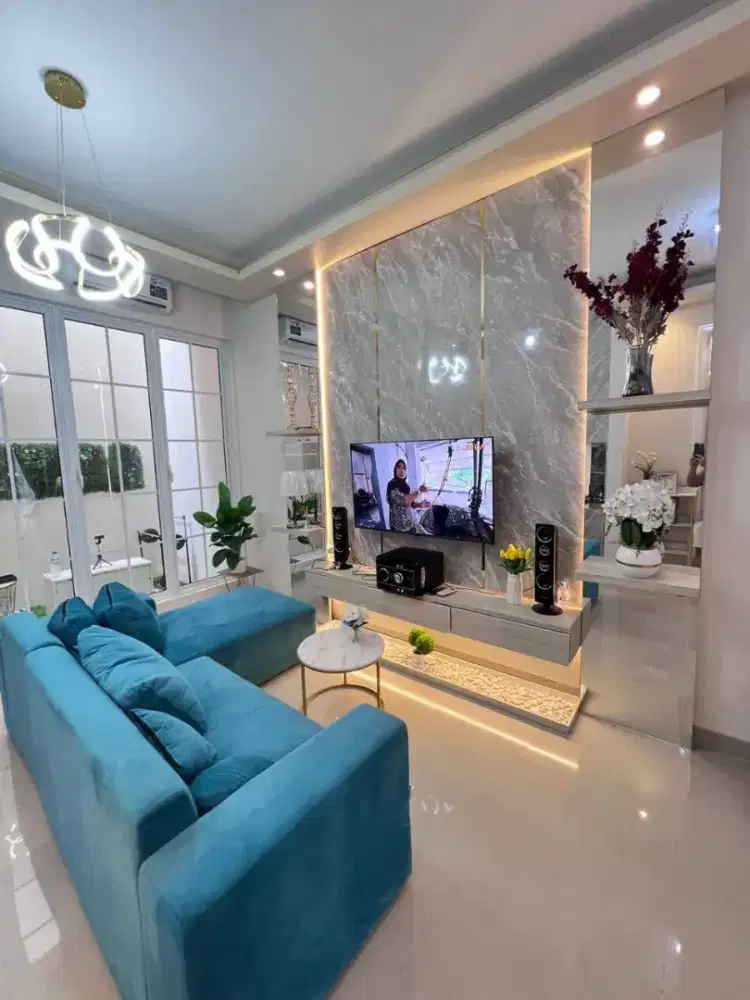 NEW RUMAH PURI GALAXY FULL FURNISH DEPAN TAMAN