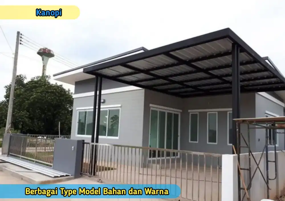 Pasang Kanopi Carport Halaman Rumah Toko Galeri Klinik Warung Bengkel