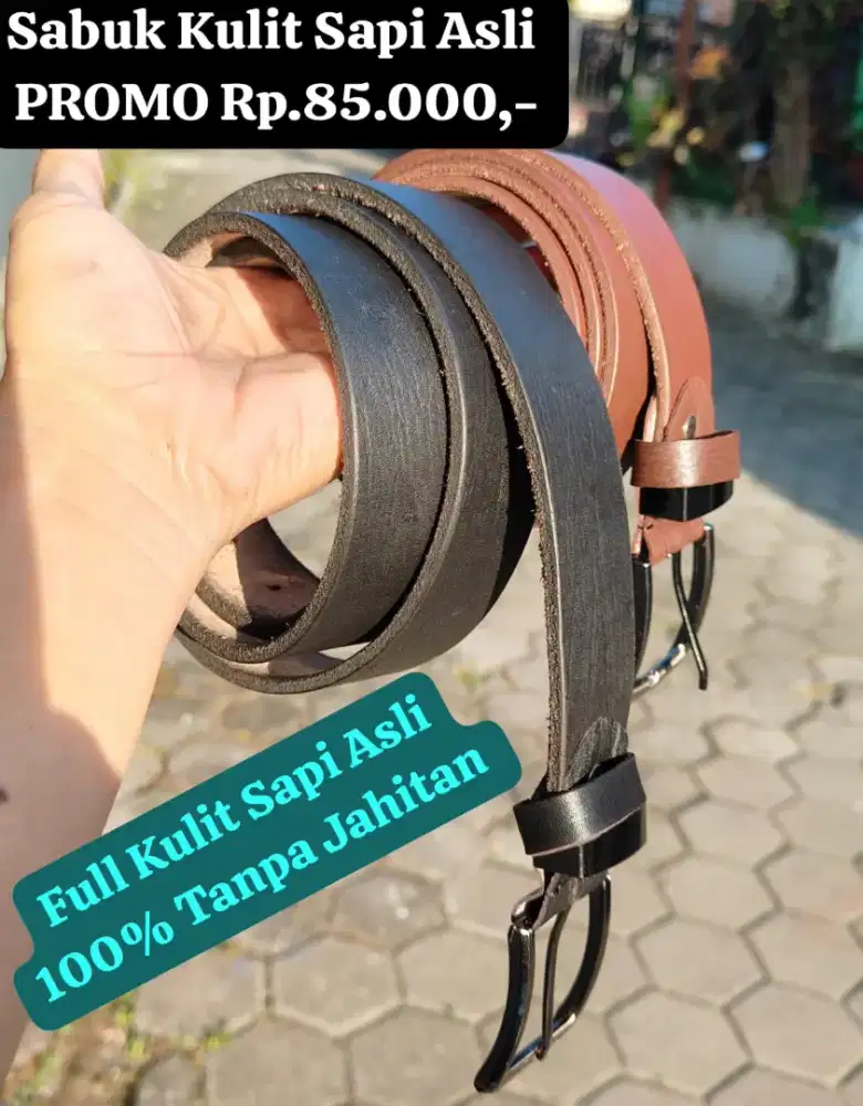 IKAT PINGGANG KULIT SAPI ASLI