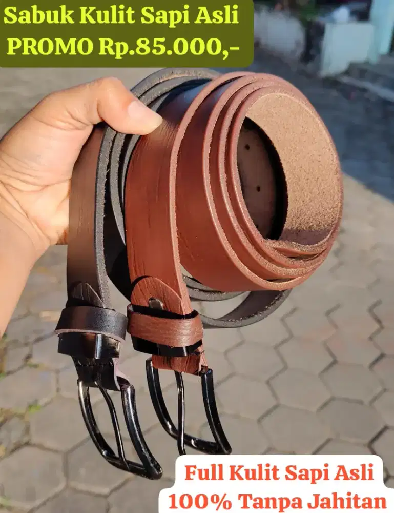 SABUK KULIT SAPI ASLI 100%