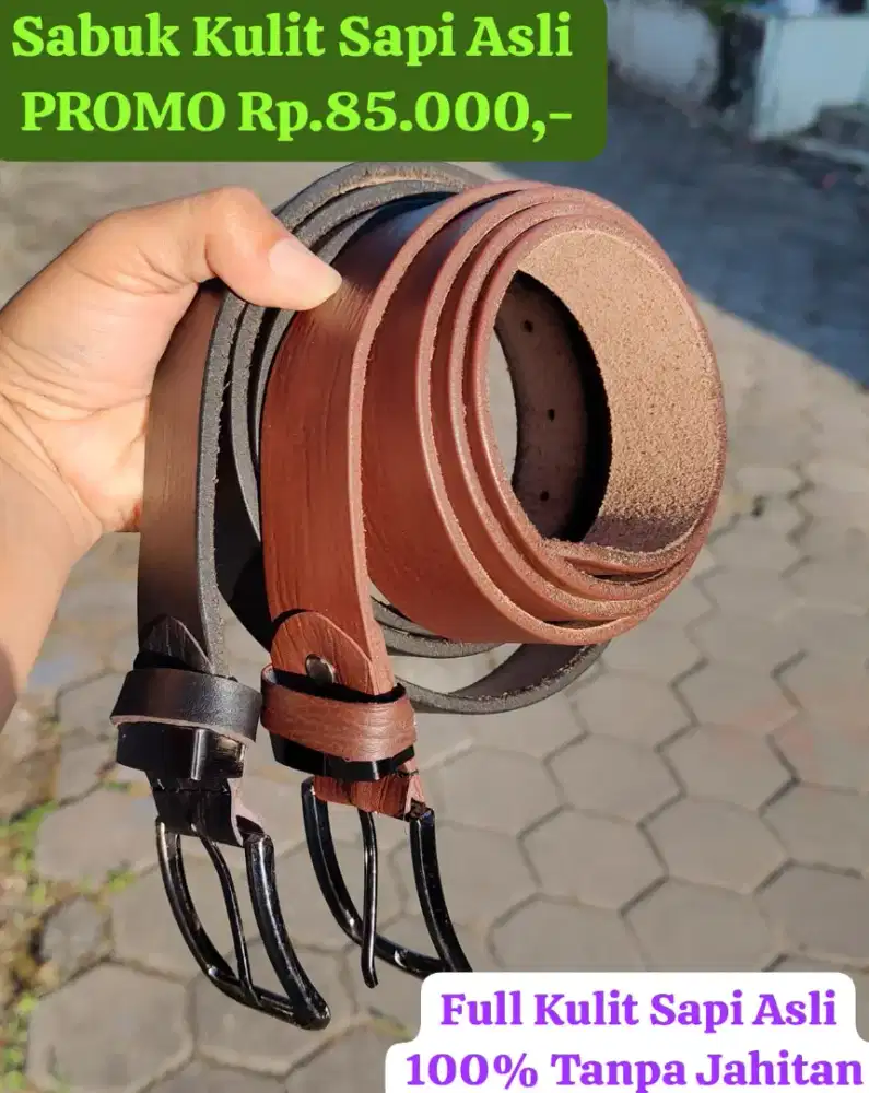 SABUK KULIT SAPI ASLI