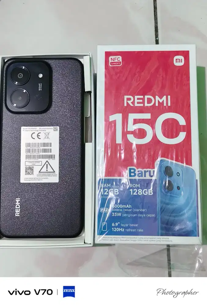 Redmi 15c 6+6/128 like new/mulus banget