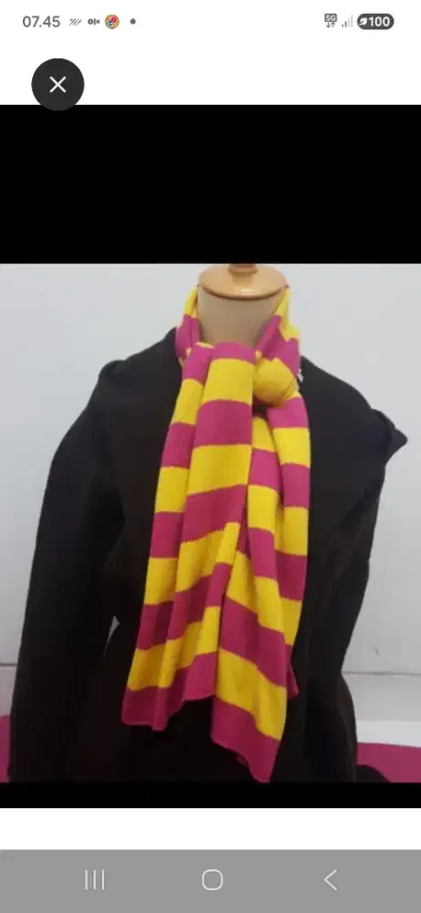 Scarft  harry potter pink kuning