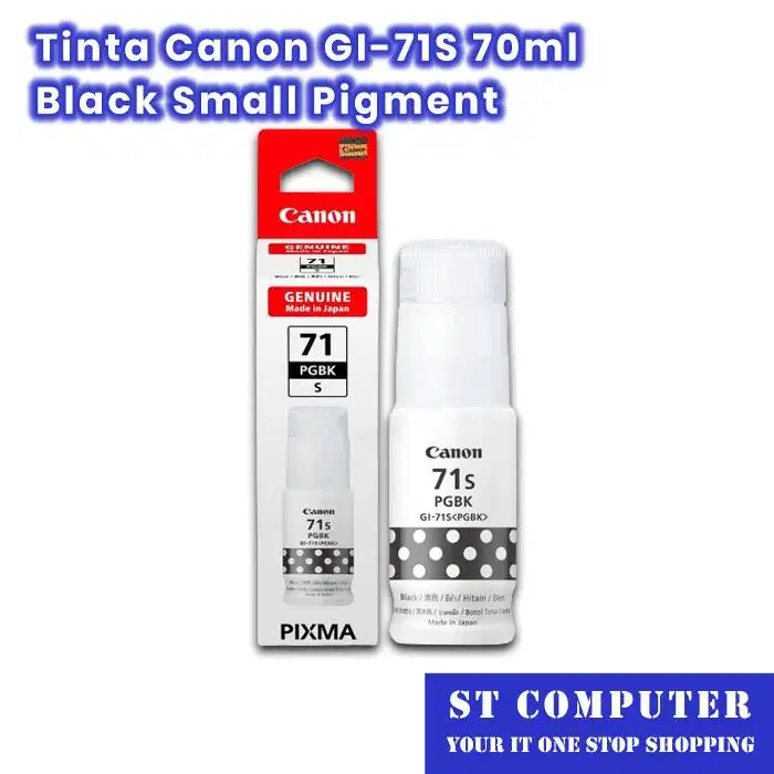Tinta Canon GI-71S 70ml Black Small Pigment