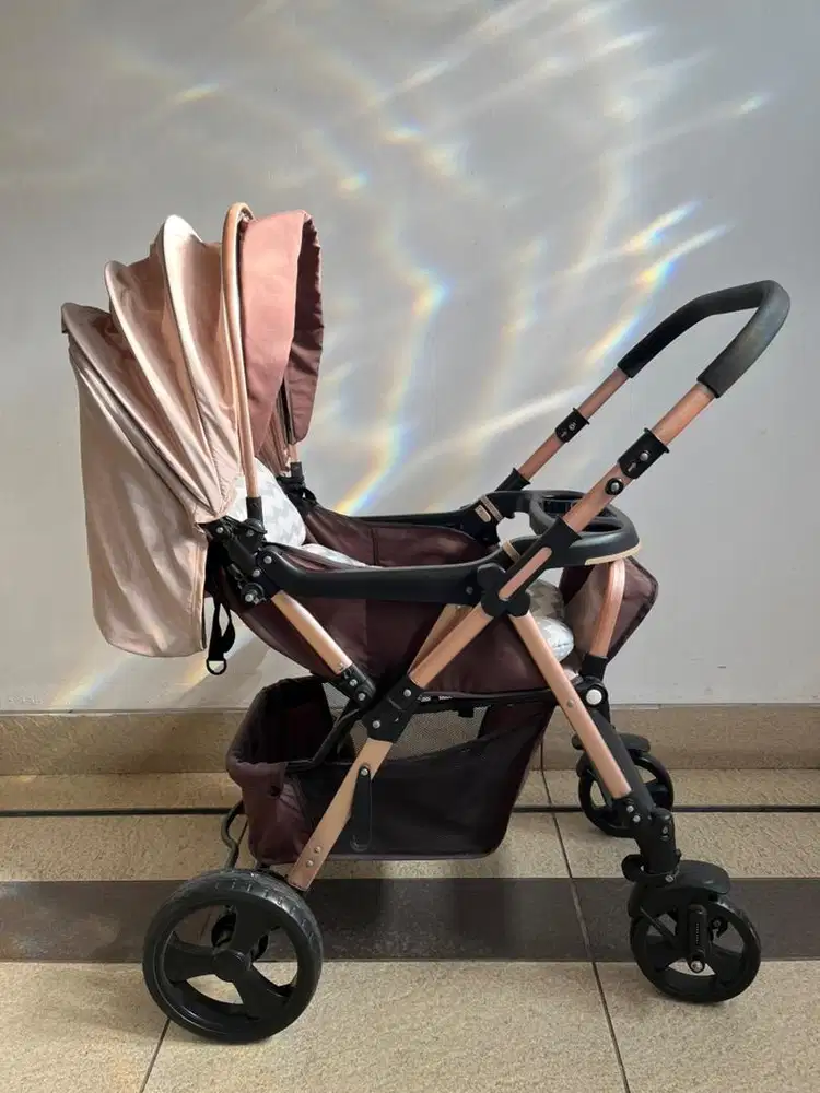 Dijual stroller baby stroler bayi brown murah