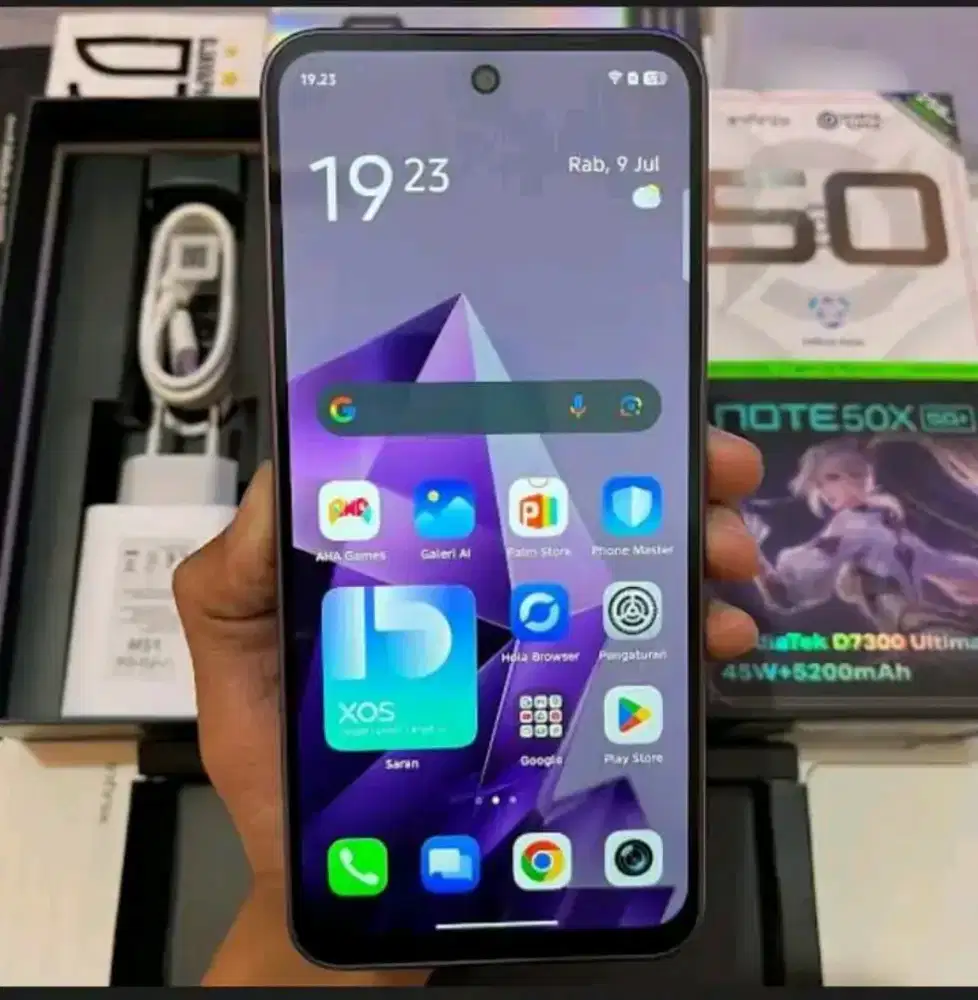 Infinix Note 50x jaringan 5G ram 8/256 fullset mulus nominus cakep