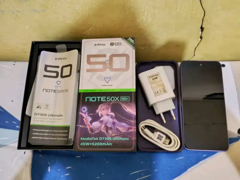 Infinix Note 50x jaringan 5G ram 8/256 nfc mulus fullset garansi