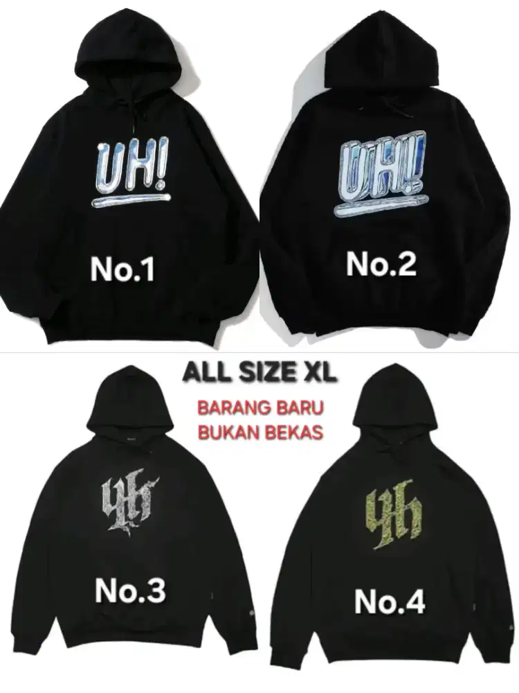 hoodie United hart dan Husted Youth ALL sz XL ( BARU )