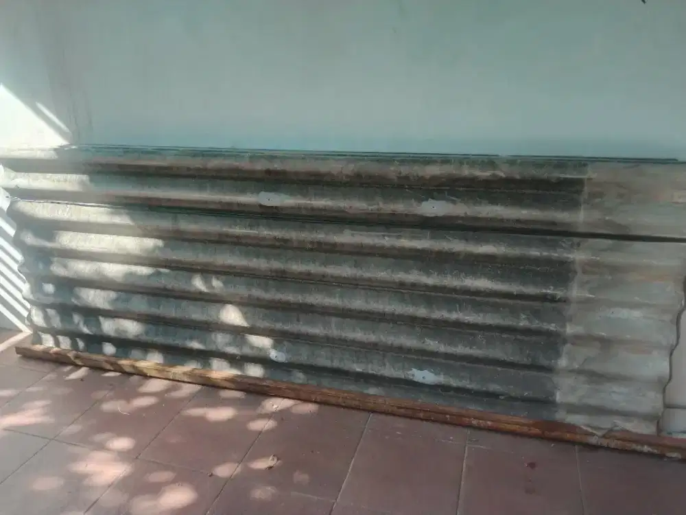 Jual asbes gelombang besar bekas 6 lmbr