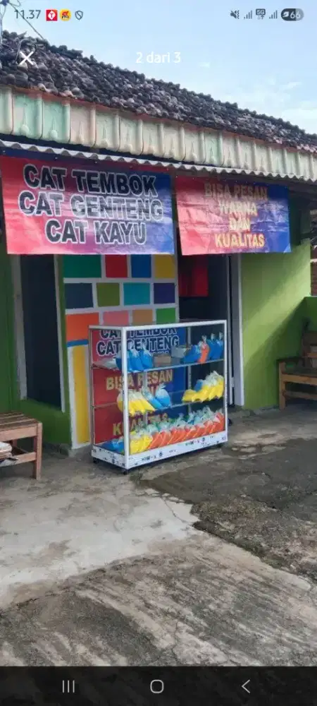 Cat tembok kemasan plastik