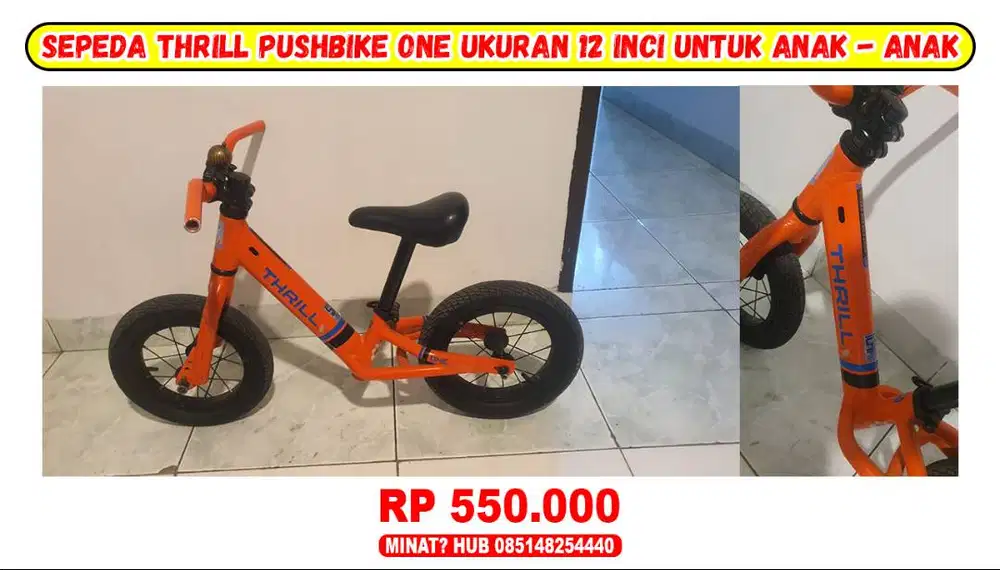 Sepeda Keseimbangan /Balance Bike / Push Bike / Pushbike/ Tanpa Pedal