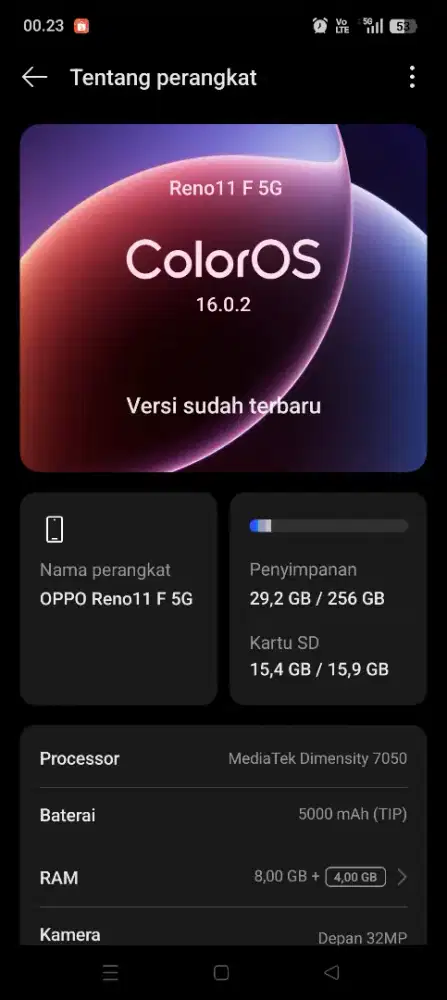 Oppo reno 11f 8/256 5g