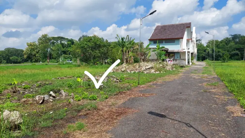 Dijual tanah SHM strategis dekat jl berbah piyungan