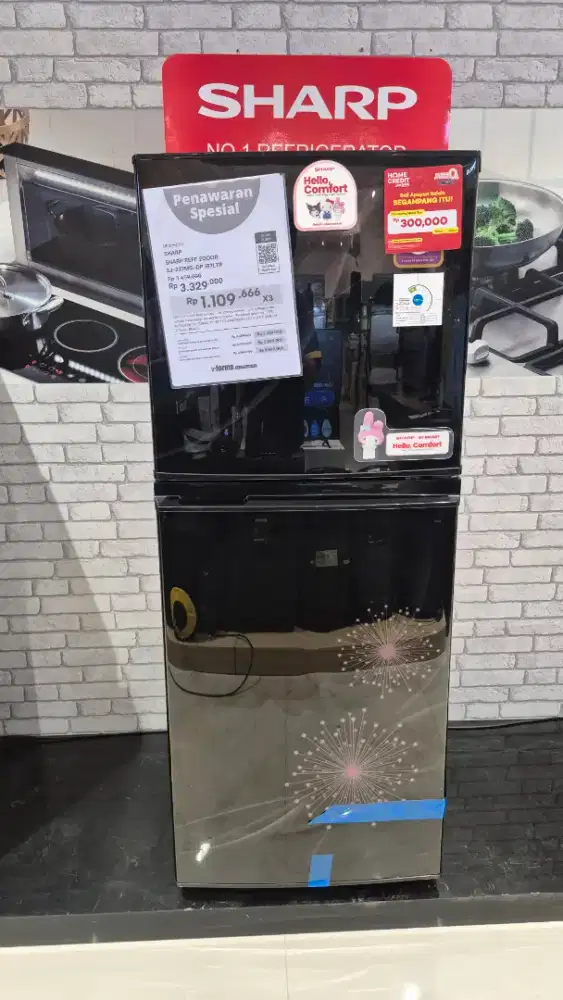 Ready stok kulkas sharp 2 pintu