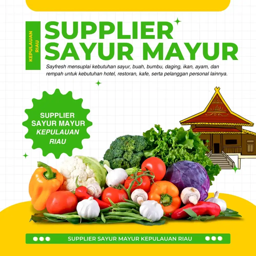 Supplier sayur mayur kepuluan riau