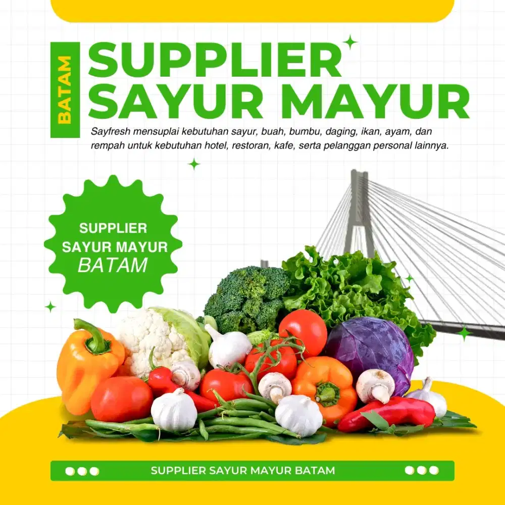 Supplier sayur mayur batam
