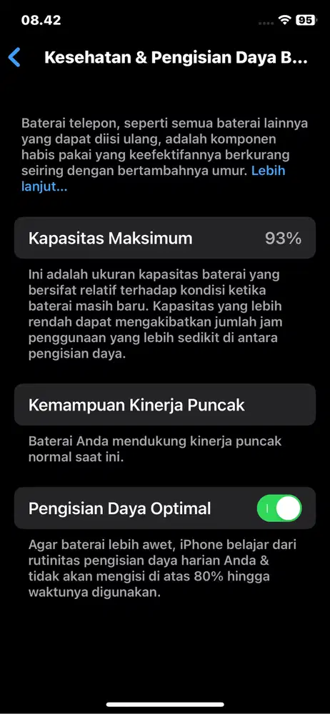 Di jual iPhone x warna putih barang mulus dan HB 93 %