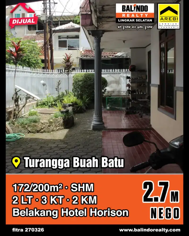 Rumah lama belakang Horison Turangga Bandung