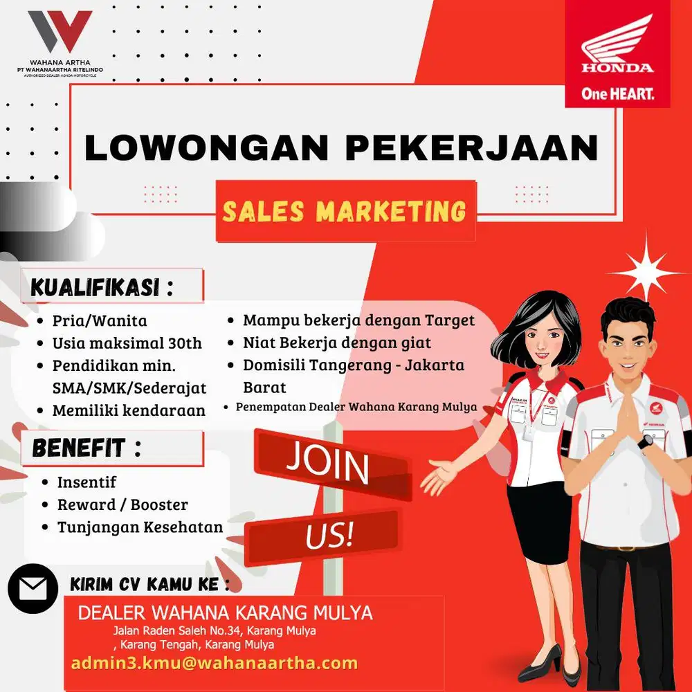 Dealer Motor Honda Wahana Karang Mulya