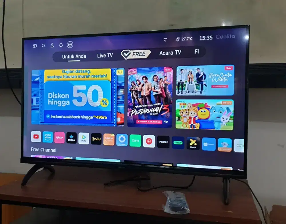 COOCAA SmartTV Digital 32 inch. 100% Baru, Segel & bisa COD + Setting