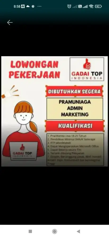 LOWONGAN GADAI TOP INDONESIA