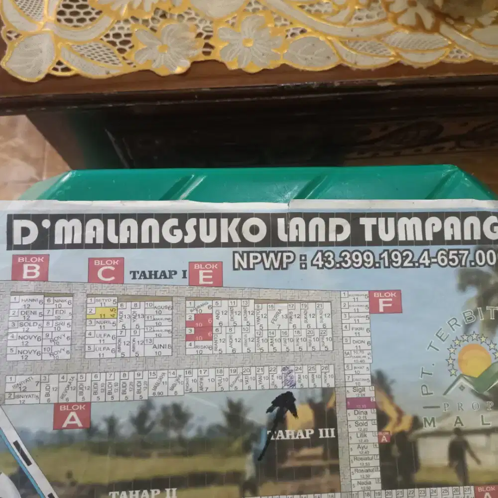 dijual tanah kapling ukuran 50 m²