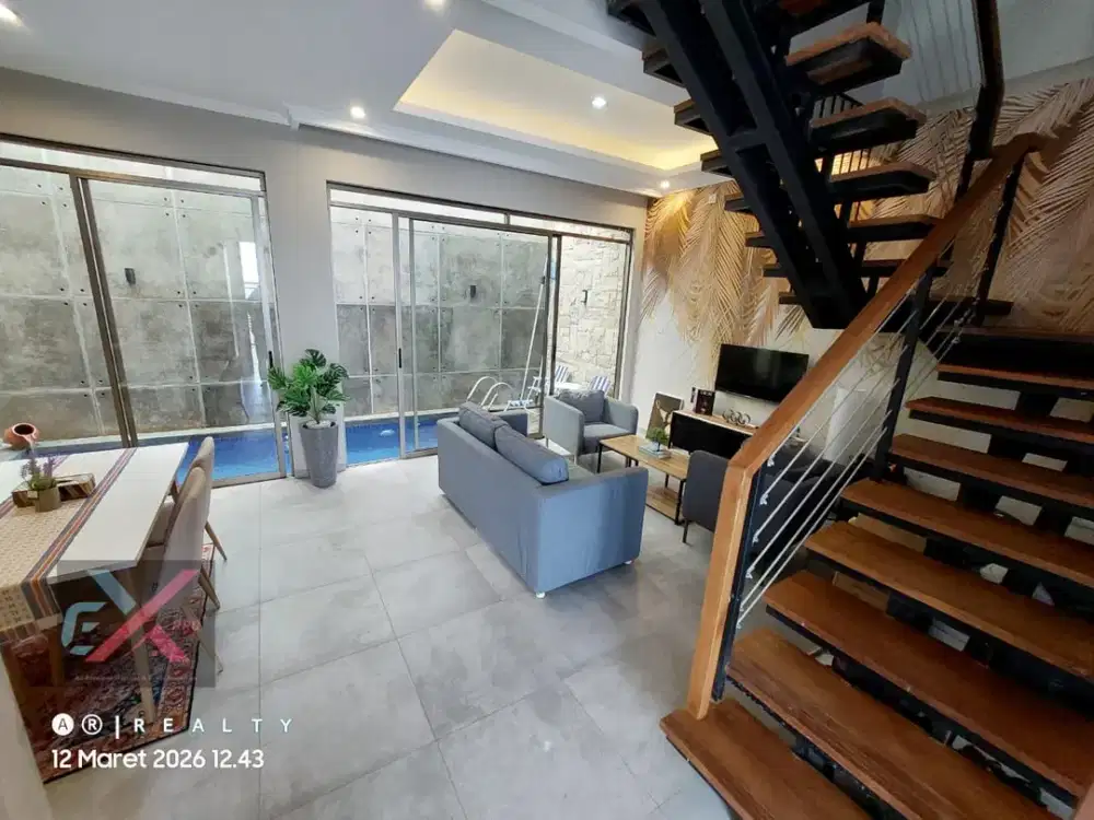 DIJUAL RUMAH BARU MODERN Dengan Kolam Renang Pribadi di Cigadung Dago Bandung