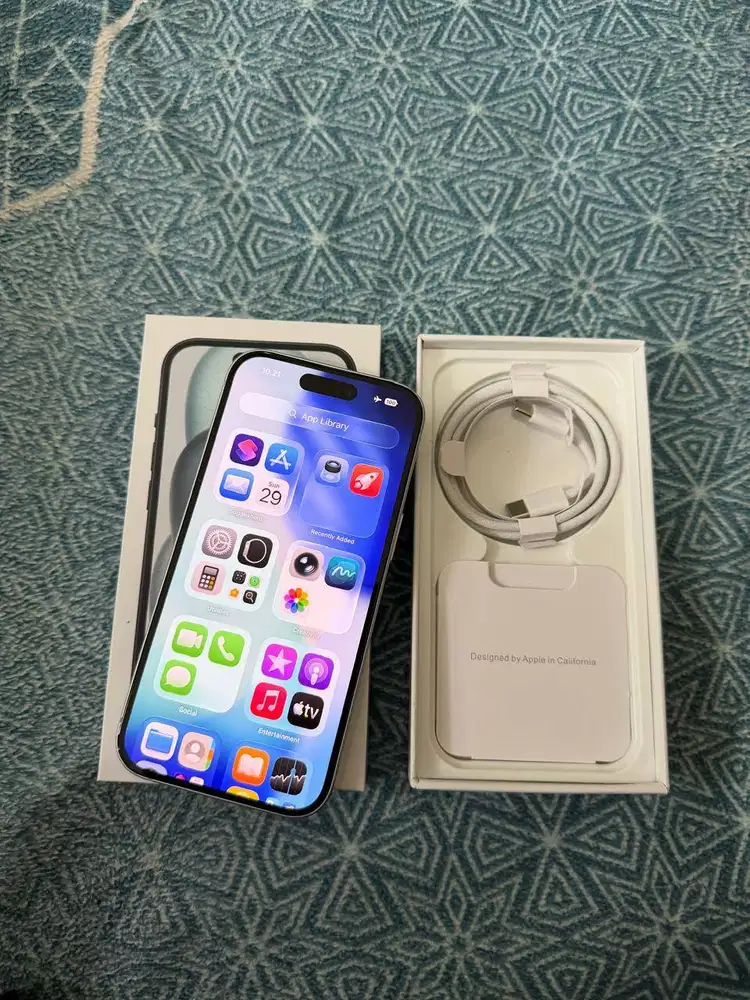 Iphone 15 128Gb Blue All Operator Bh 100% Fullset
