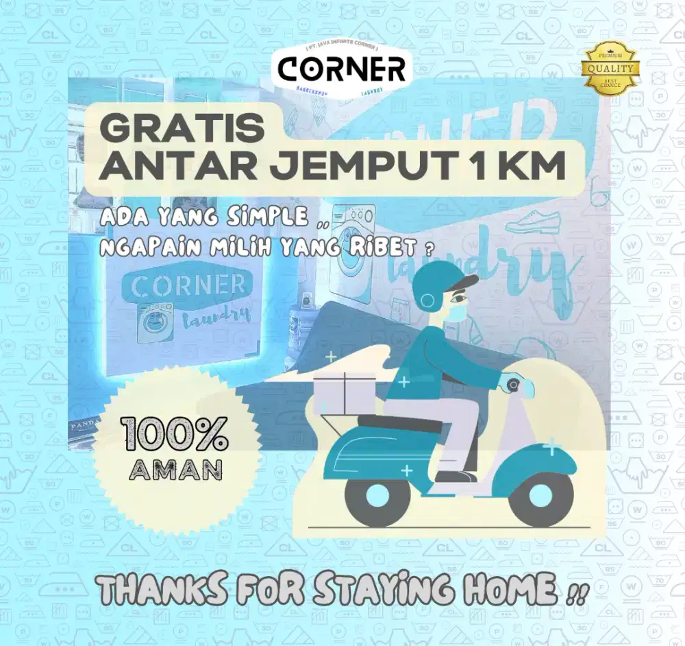 DIBUTUHKAN SEGERA KURIR LAUNDRY ‼️