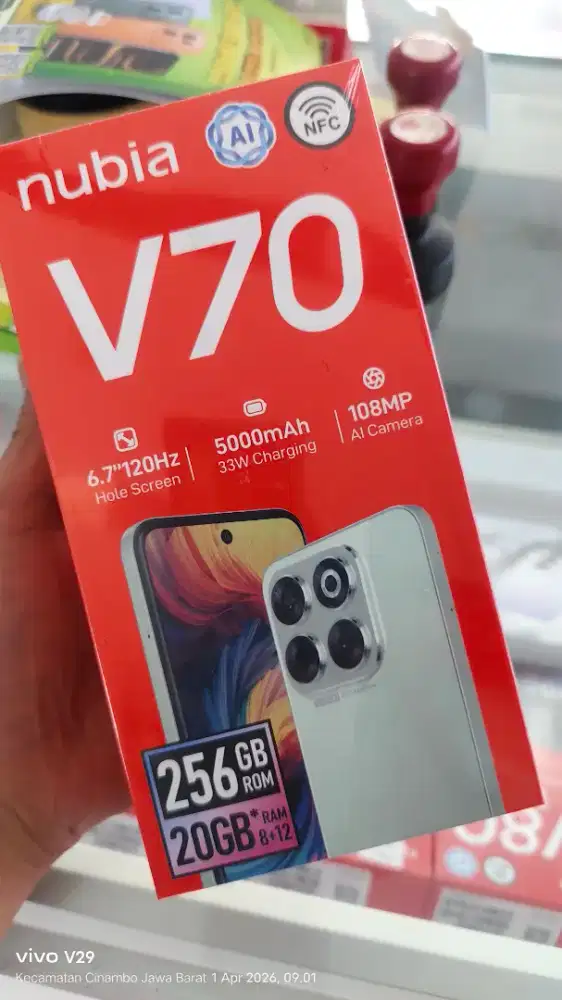 Nubia V70 8+12/256gb NFC TERBARU SPESIAL PROMO TERLARIS