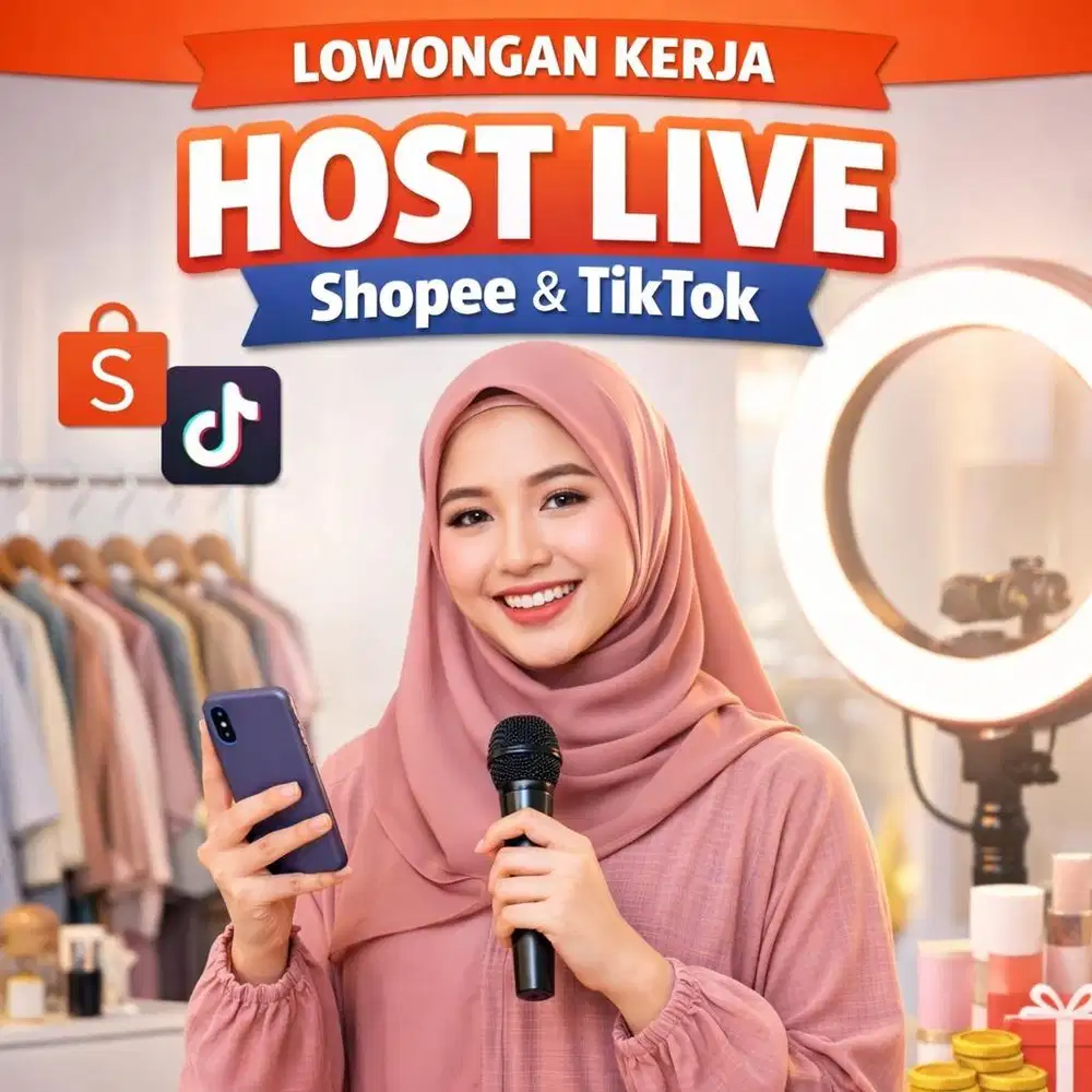 Lowongan host Live Gamis