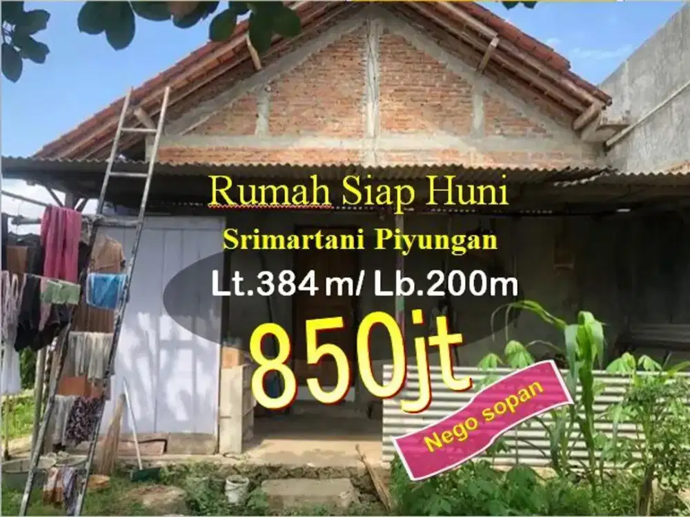 Rumah luas di pinggir Jalan Aspal Piyungan Prambanan