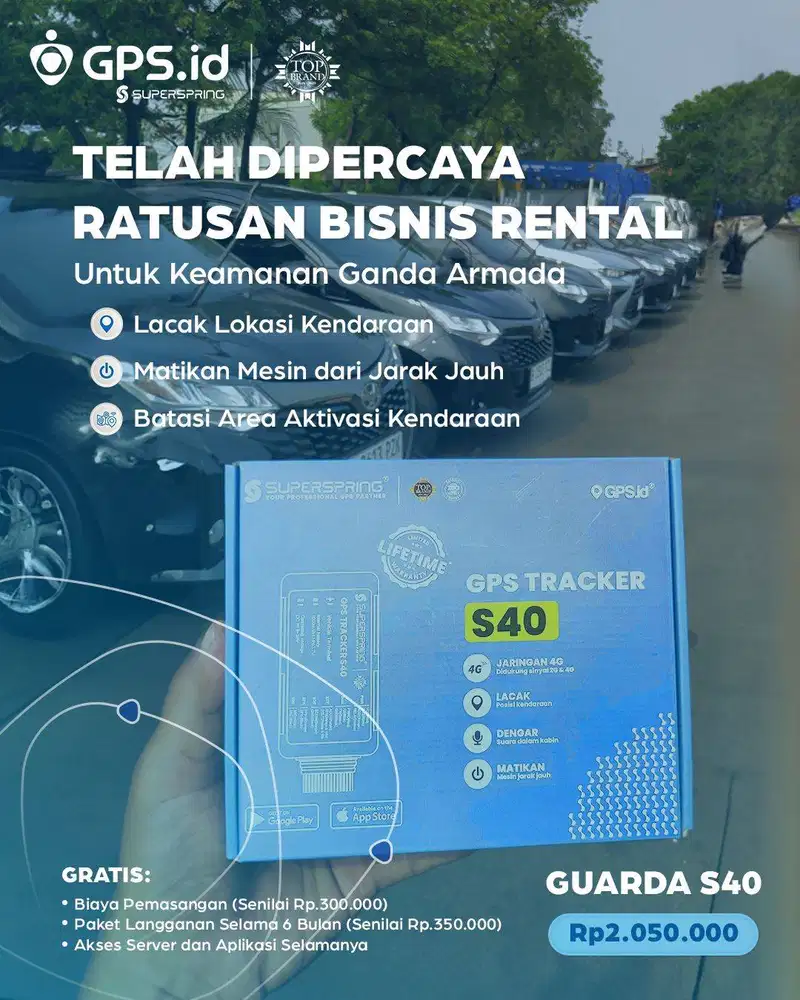 GPS Tracker dengan Jaringan 4G (Lifetime Warranty)