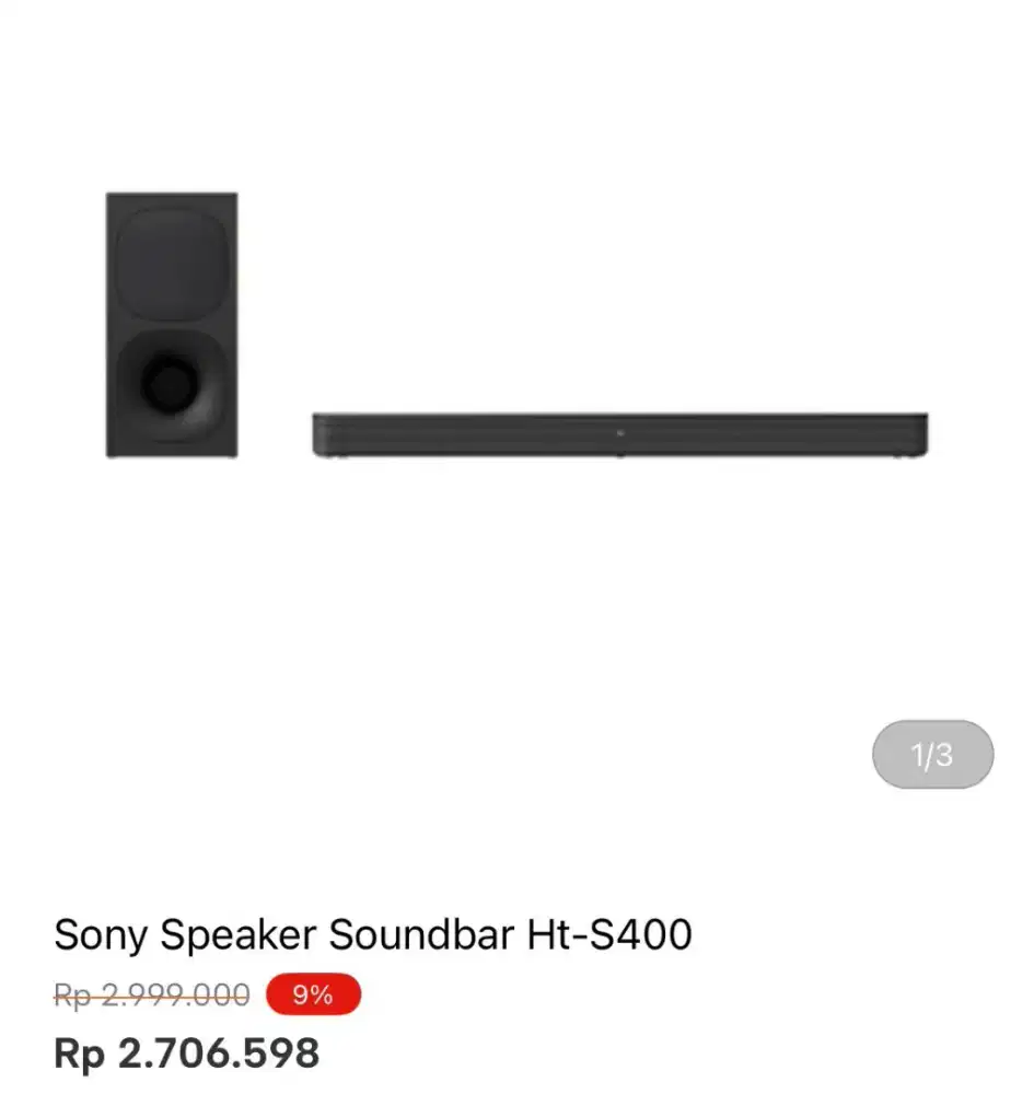 SONY SOUNDBAR HT-S400