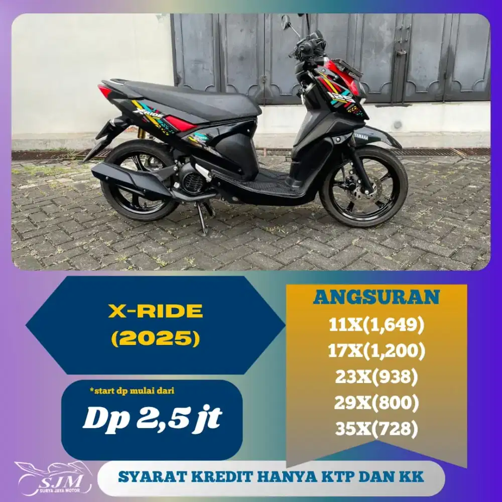 YAMAHA X-RIDE 2025 CASH & KREDIT