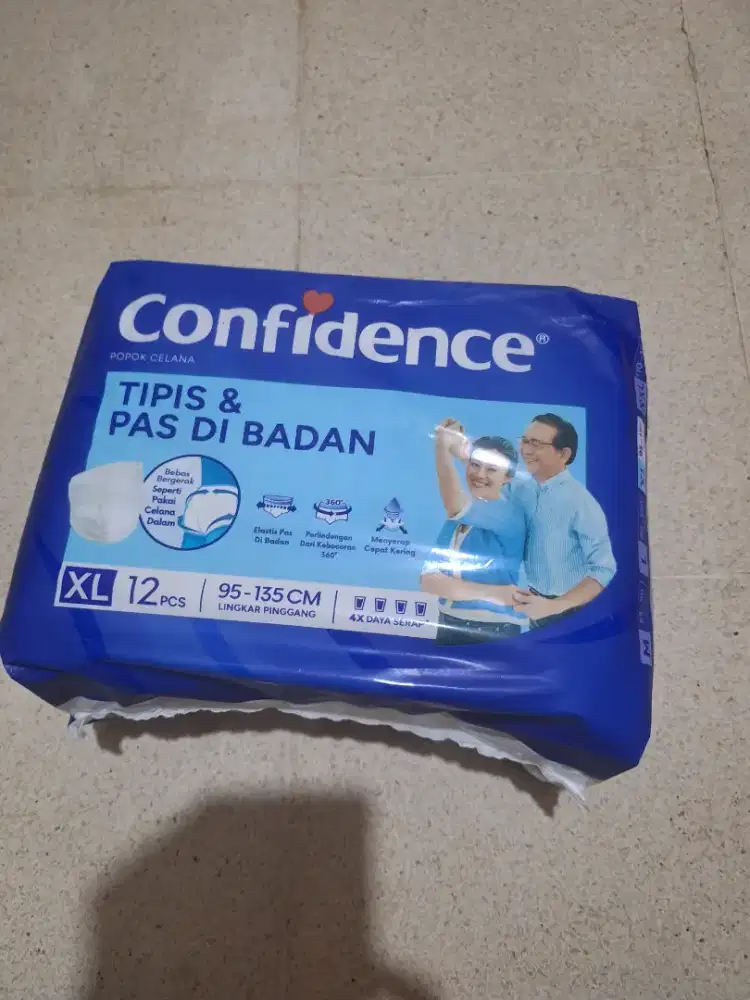 Confidence popok dewasa xl isi 12 baru
