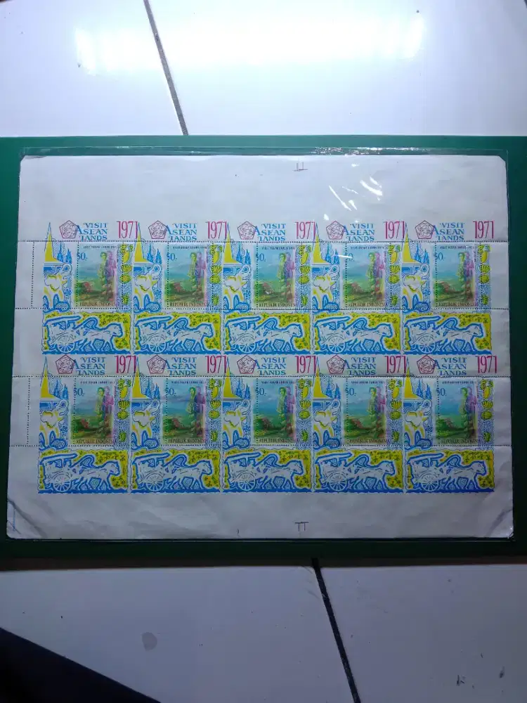 Prangko seri Visit Asian Lands Full Sheet ( Missprint)