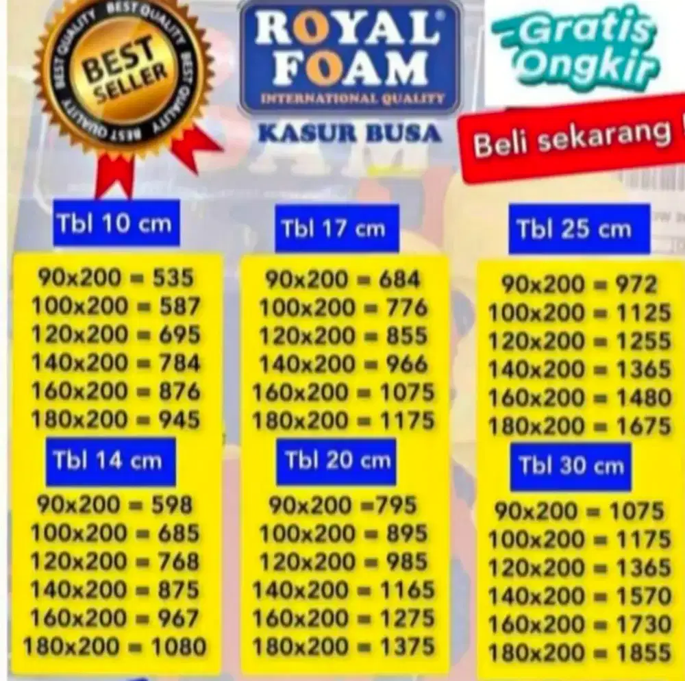 Agen kasur busa royal foam