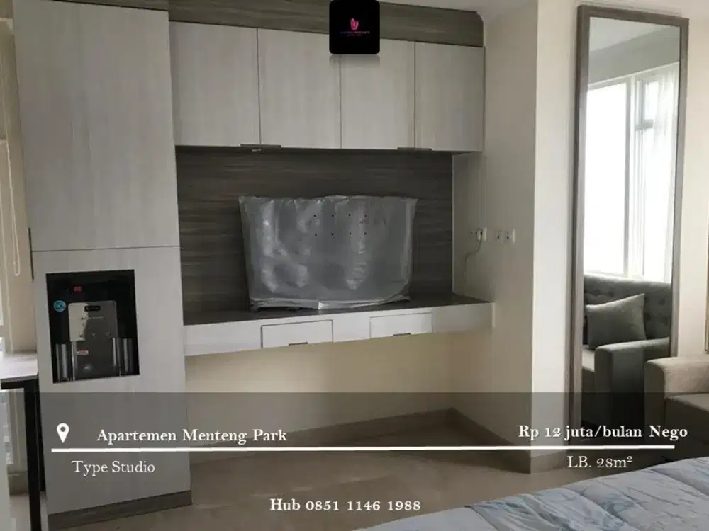Disewakan Apartement Menteng Park Type Studio Full Furnished