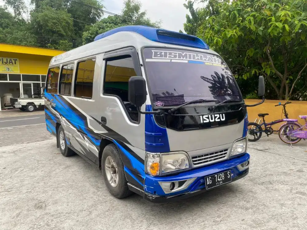 2002 isuzu Elf 2.8 Minibus Plat AG off suwadi mobil bekas sekoto