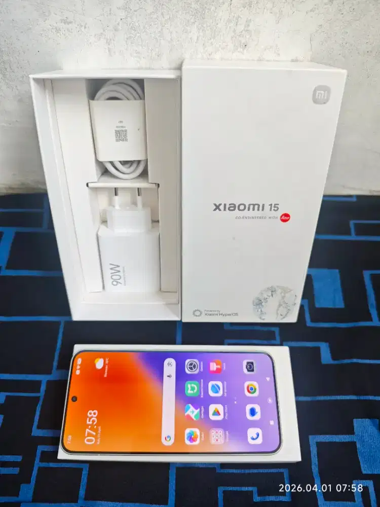 Xiaomi 15 12/256 Fullset ori segel mulus no minus istimewa
