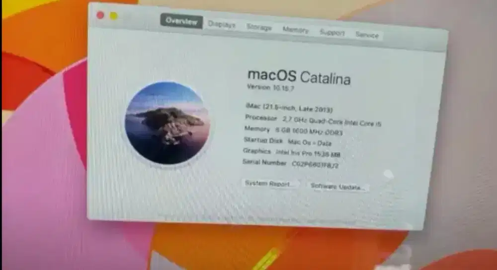 iMac late 2013 21,5 inc tt/bt