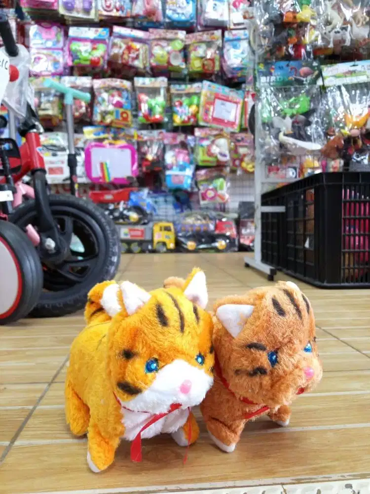 mainan anak kucing baterai