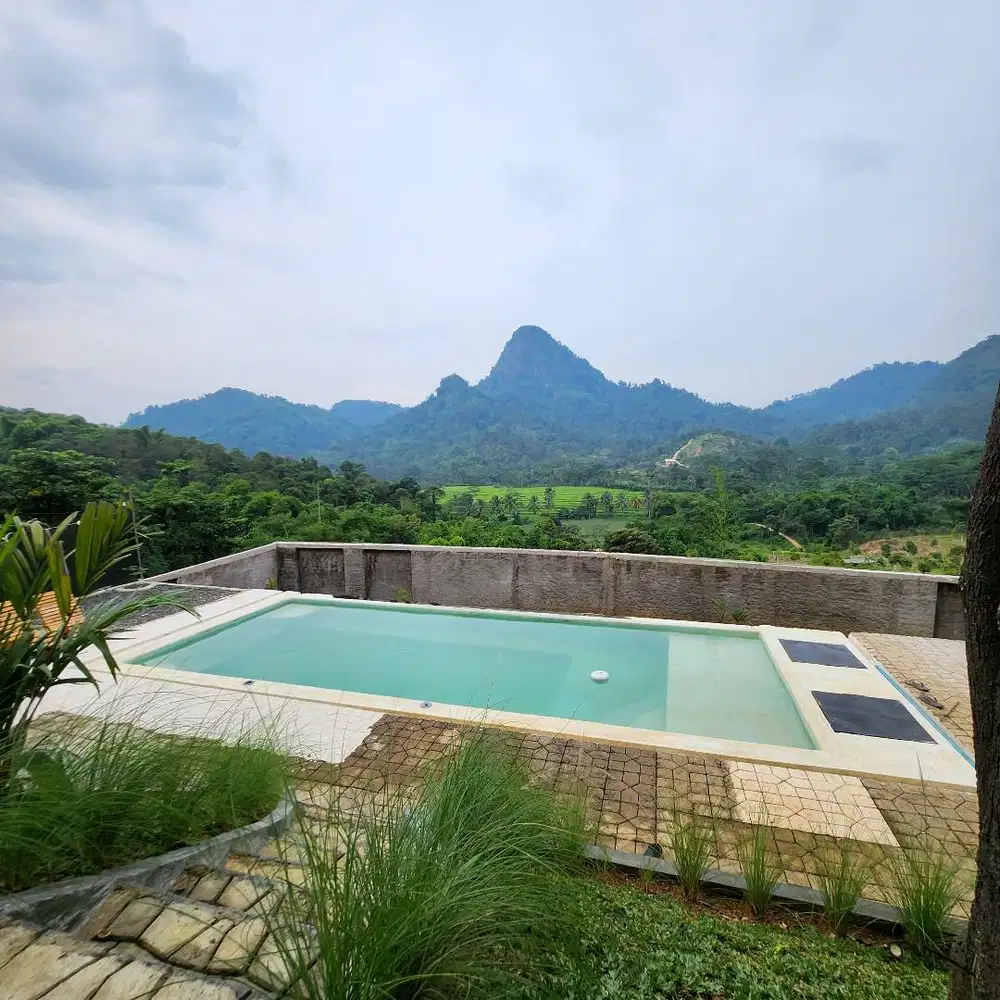 Jual Tanah dan Villa kolam renang pribadi di Bogor SHM, jabondetabek