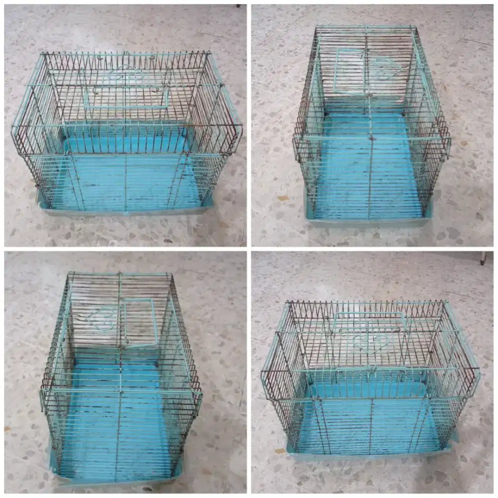 Kandang Besi Hewan Peliharaan ( Biru )