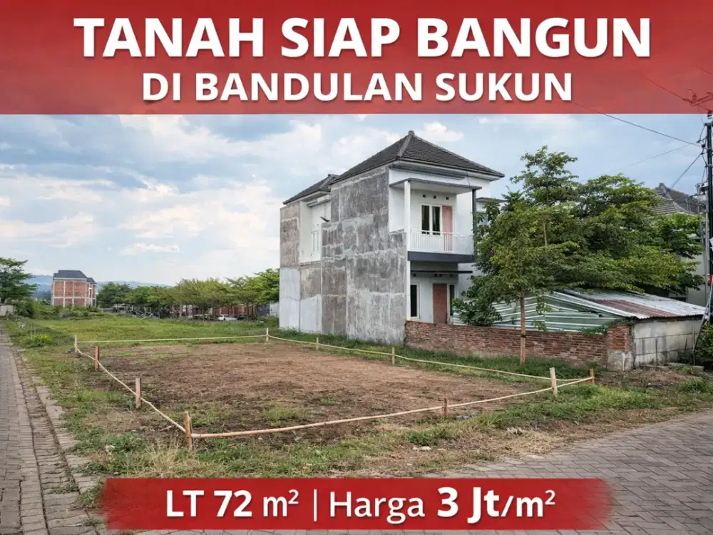 TANAH SIAP BANGUN DI BANDULAN SUKUN LOKASIH SANGAT STRATEGIS