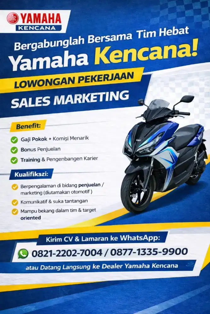 Sales Yamaha motor kencana