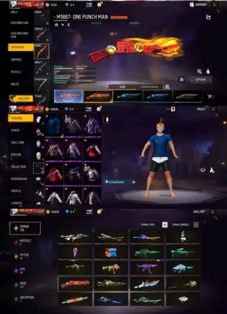 Jual akun ff aman dan terpercaya