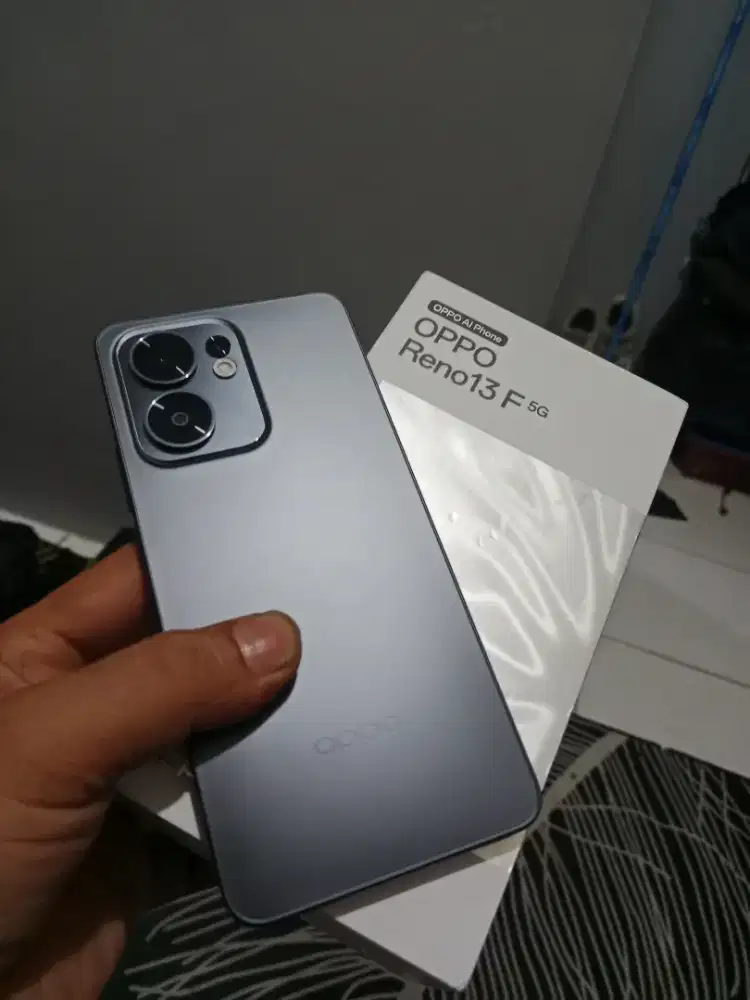 Jual oppo reno13F5G resmi ram12+12/256 fullset gress